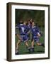 11 Year Old Boys Soccer Player Celebates a Goal-null-Framed Photographic Print