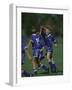 11 Year Old Boys Soccer Player Celebates a Goal-null-Framed Photographic Print