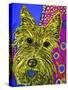 119 - Scottie Yellow-MADdogART-Stretched Canvas