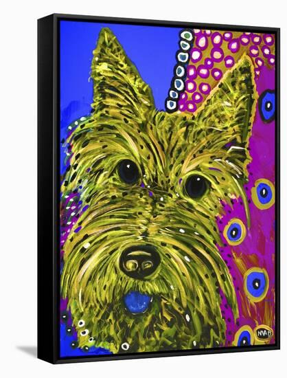 119 - Scottie Yellow-MADdogART-Framed Stretched Canvas