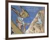 1192 Fresco Depicting Angel Giving Announcement to Shepherds-null-Framed Giclee Print