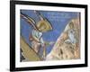 1192 Fresco Depicting Angel Giving Announcement to Shepherds-null-Framed Giclee Print