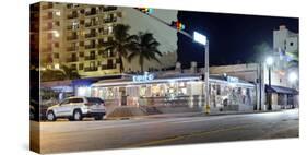 11st Street Diner, Fast Food Restaurant in Retro Style, Miami South Beach-Axel Schmies-Stretched Canvas