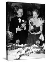 11th Annual Academy Awards, 1938. Spencer Tracy "Boys Town" with Bette Davies "Jezabel"-null-Stretched Canvas