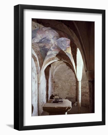 11th Century Crypt, Cathedral of Chieri, Italy-null-Framed Giclee Print