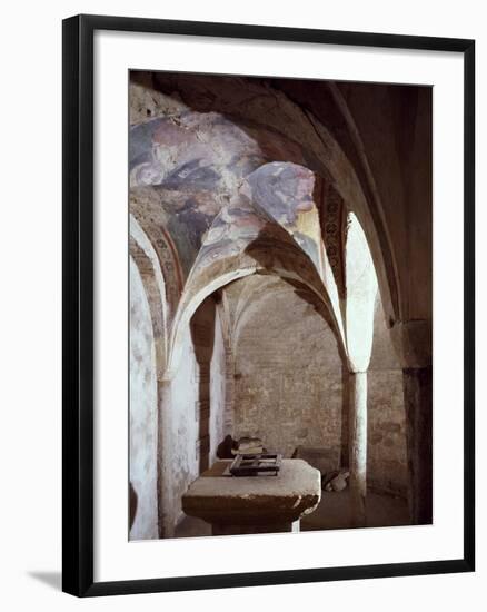 11th Century Crypt, Cathedral of Chieri, Italy-null-Framed Giclee Print