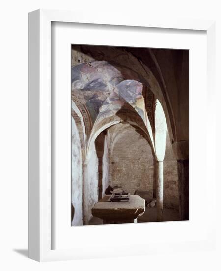 11th Century Crypt, Cathedral of Chieri, Italy-null-Framed Giclee Print