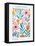 11X14 Flower Market Athens-Jolly and Dash-Framed Stretched Canvas