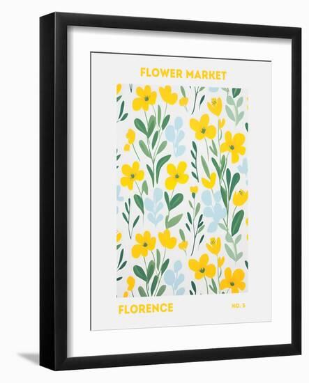 11X14 Flower Market Florence-Jolly and Dash-Framed Photographic Print