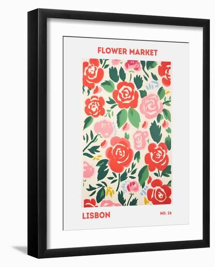 11X14 Flower Market Lisbon-Jolly and Dash-Framed Photographic Print