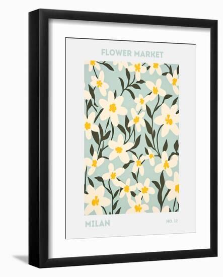 11X14 Flower Market Milan-Jolly and Dash-Framed Photographic Print