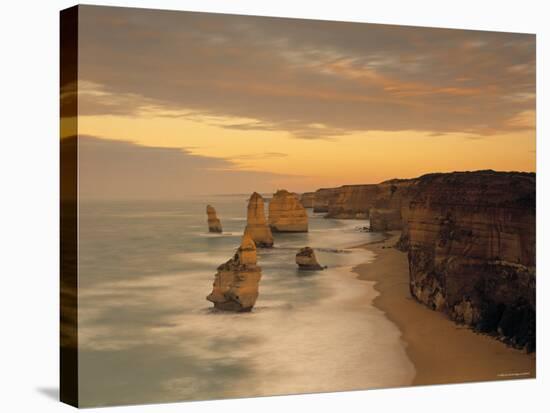 12 Apostles, Victoria, Australia-Peter Adams-Stretched Canvas