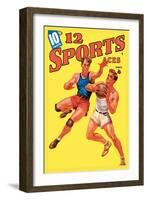 12 Sports Aces: Basketball-null-Framed Art Print