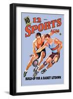 12 Sports Aces: Build Up for a Basket Letdown-null-Framed Art Print