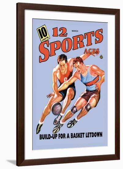 12 Sports Aces: Build Up for a Basket Letdown-null-Framed Art Print