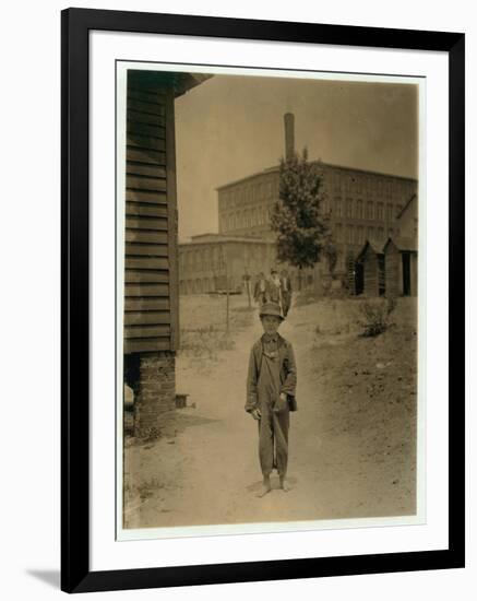 12 Year Old Eddie Norton-Lewis Wickes Hine-Framed Photographic Print