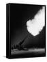 120Mm Anti-Aircraft Gun Firing into the Night-null-Framed Stretched Canvas