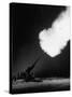 120Mm Anti-Aircraft Gun Firing into the Night-null-Stretched Canvas