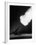 120Mm Anti-Aircraft Gun Firing into the Night-null-Framed Photographic Print