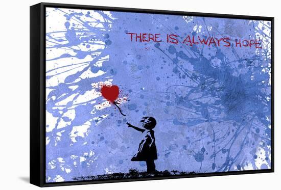 128 Balloon Girl-Banksy-Framed Stretched Canvas