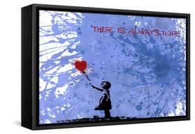 128 Balloon Girl-Banksy-Framed Stretched Canvas