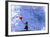 128 Balloon Girl-Banksy-Framed Premium Giclee Print