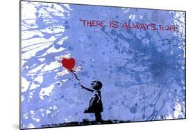 128 Balloon Girl-Banksy-Mounted Premium Giclee Print