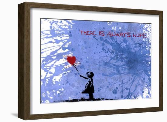 128 Balloon Girl-Banksy-Framed Premium Giclee Print