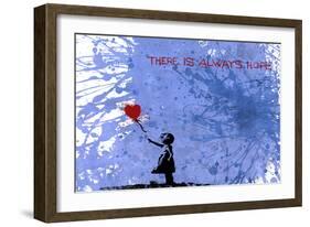 128 Balloon Girl-Banksy-Framed Premium Giclee Print