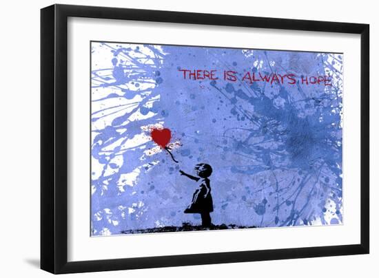 128 Balloon Girl-Banksy-Framed Premium Giclee Print