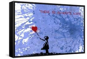128 Balloon Girl-Banksy-Framed Stretched Canvas