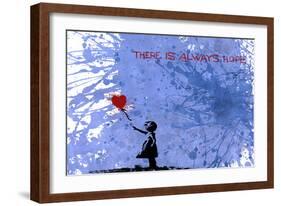 128 Balloon Girl-Banksy-Framed Giclee Print