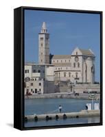 12th Century Cathedral of San Nicola Pellegrino Overlooking the Sea, Trani, Puglia, Italy-Terry Sheila-Framed Stretched Canvas