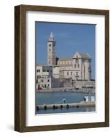 12th Century Cathedral of San Nicola Pellegrino Overlooking the Sea, Trani, Puglia, Italy-Terry Sheila-Framed Photographic Print