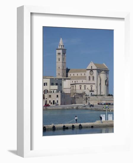 12th Century Cathedral of San Nicola Pellegrino Overlooking the Sea, Trani, Puglia, Italy-Terry Sheila-Framed Photographic Print