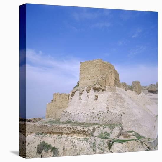 12th Century Crusader Castle in Biblical Land of Moab, Kerak, Jordan, Middle East-Christopher Rennie-Stretched Canvas