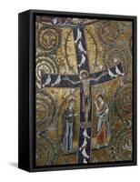 12th Century Fresco of Christ's Triumph on the Cross, San Clemente Basilica, Rome, Lazio-Godong-Framed Stretched Canvas