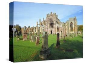12th Century Melrose Abbey, Scotland-Pearl Bucknell-Stretched Canvas