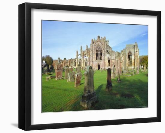 12th Century Melrose Abbey, Scotland-Pearl Bucknell-Framed Photographic Print