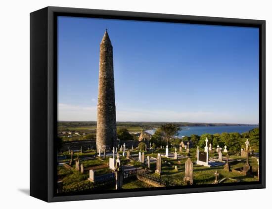 12th Century Round Tower, St Declan's Cathedral, Ardmore, Co Waterford, Ireland-null-Framed Stretched Canvas