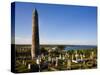 12th Century Round Tower, St Declan's Cathedral, Ardmore, Co Waterford, Ireland-null-Stretched Canvas