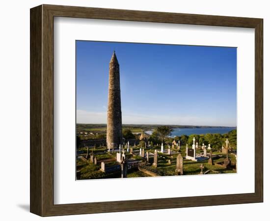 12th Century Round Tower, St Declan's Cathedral, Ardmore, Co Waterford, Ireland-null-Framed Photographic Print