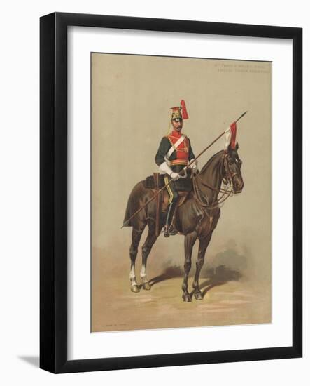 12th Prince of Wales's Royal Lancers, Trooper, Review Order-null-Framed Giclee Print