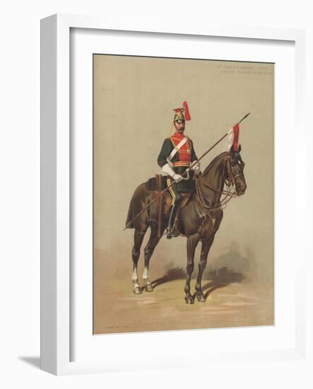 12th Prince of Wales's Royal Lancers, Trooper, Review Order-null-Framed Giclee Print