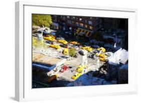 13 Taxis II - In the Style of Oil Painting-Philippe Hugonnard-Framed Giclee Print