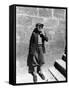 13 Year Old Boy Smoking a Cigarette Butt-Alfred Eisenstaedt-Framed Stretched Canvas