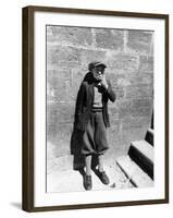 13 Year Old Boy Smoking a Cigarette Butt-Alfred Eisenstaedt-Framed Photographic Print