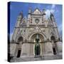 13th Century Duomo in the Town of Orvieto in Umbria, Italy, Europe-Tony Gervis-Stretched Canvas