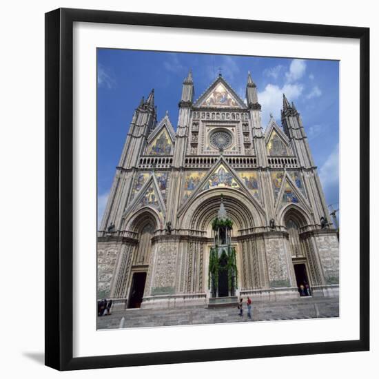 13th Century Duomo in the Town of Orvieto in Umbria, Italy, Europe-Tony Gervis-Framed Photographic Print