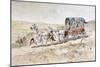 13th Century Horse Drawn Ladies' Carriage, 1886-Armand Jean Heins-Mounted Giclee Print